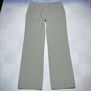 James Perse Gray Khaki Chinos Mens‎ 34x33 Button Fly Drawstring Cotton Blend